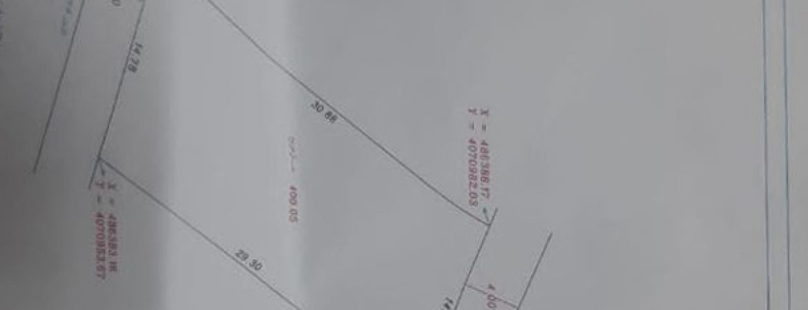 نقشه زمین 400 متر مزرک خرم آباد